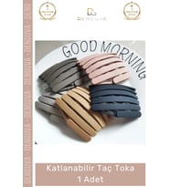 #TaçToka Modern Şık Pratik Saç Aksesuarı Kompakt Hafif Dayanıklı Zarif Katlanabilir Taç Toka