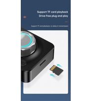 Bluetooth 5.0 Ses Alıcısı 3D Stereo Müzik Kablosuz Adaptör TF Kart RCA Araç Kiti İçin 3.5mm 3.5 AUX