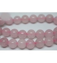 Pembe Kuvars Taşı YARIM Dizi 10mm (18cm uzunluğundadır)