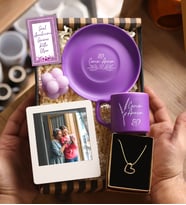 Kişiye Özel İnstagram Çerçeve & Özel Kahve Fincanı & Kolye & Bubble Mum & Hediye Kartı Hediye Seti