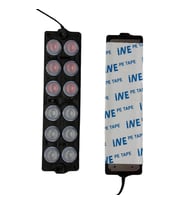 12 Volt 12 Watt 12 Ledli 139x39 mm Animasyonlu Kırmızı - Mavi Çakar Modül 5 Adet
