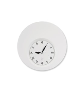 Selge 70 Analog Fiberglass Dekoratif Duvar Saati (Beyaz)