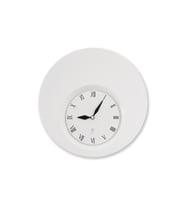 Selge 70 Analog Fiberglass Dekoratif Duvar Saati (Beyaz)