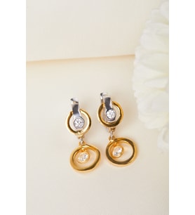Elika Silver 925 Ayar Gümüş Sallantılı Halka Model Küpe