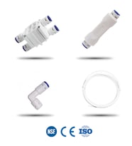  Su Arıtma Cihazı Yenileme ve Bakım Kiti Shut Off Flow Valfe (Krem)