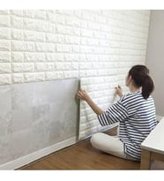 Periboia 3D Tuğla Desenli Kendinden Yapışkanlı Duvar Paneli 58x38 cm (Karışık)