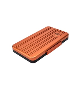 Lubinski Seyahat Tipi 5 Turuncu Humidor Metal Puro Kutusu LB-606