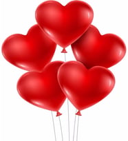 Pazariz  Kırmızı Kalp Balon 20 Adet