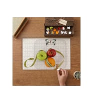 Elamalar - Diyet - Tartı Tasarımı 240 parça Ahşap Puzzle Ahşap Kutuda MP01737