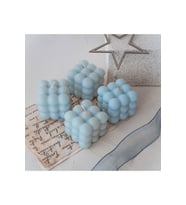 Dekoratif 4'Lü Mavi Renkli Kokulu Bubble Set (Çok Renkli)