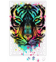 Renkli Kaplan Aslan Puzzle 240 Parça Yapboz