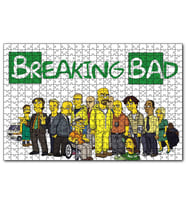 Cakapuzzle Breaking Bad Simpsons Karikatürize 120 Parça Puzzle Yapboz MDF(Ahşap)