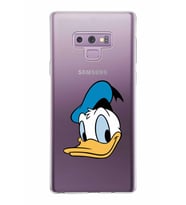 Samsung Galaxy Note 9 Kapak Donald Duck Tasarımlı Şeffaf Silikon Kılıf