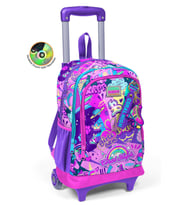 Coral High Kids Grafiti Desenli Üç Bölmeli Çekçekli Okul Sırt Çantası 23960