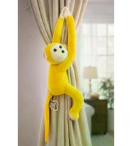Maymun yapışkanlı vikvik sesli 60cm - Maymun Peluş Oyuncak
