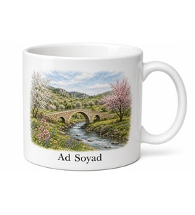 Tokat Anadolu Baharı Baskılı Kupa Bardak Hediye Porselen Mug