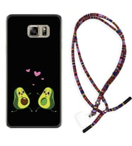 Samsung S7 Edge S20 Fe Plus Ultra S21 S22 Kılıf Boyun Asklı Rasta Silikon Aşık Avokadolar 1642