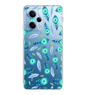 PrintiFy Xiaomi Redmi Note 12 Pro ile Uyumlu Nazar Boncuğu 3  Kamera Korumalı Şeffaf Silikon Kılıf