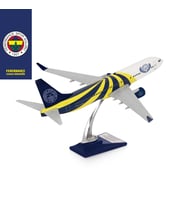 Zekupp Boeing 737-800 1/100 Ölçek Fenerbahçe Lisanslı Sarı Lacivert Tasarım Maket Uçak  (UCK0186)