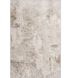 Eliana Home Baskılı, Yıkanabilir Kaymaz Taban Salon Halısı LNA1643-HT948 100x150 cm (Bej)