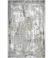 Eliana Home Baskılı, Yıkanabilir Kaymaz Taban Salon Halısı LNA0060-SM10 100x150 cm (Gri)