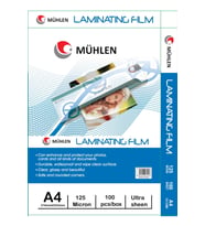Mühlen Laminasyon Makinesi Filmi 125 Mc A4 1 Paket 100 Adet
