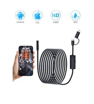 5 Metre Endoskop Yılan Video Kamera Ios Ve Android Uyumlu Led li 8 Mm Sert Kablo 2mp