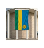 Ruanda Bayrağı 140gr Premium Raşel Kumaş 200x300 cm