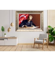 Gümüş Çerçeveli dekoratif Tablo as972