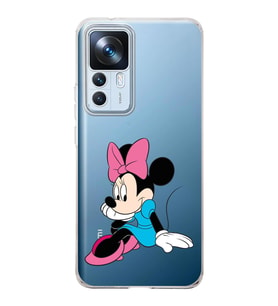 Xiaomi Mi 12t  Kamera korumalı Kapak Minnie Mouse Tasarımlı  Şeffaf Kılıf