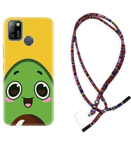 INFINIX Smart 4 5 6 Zero 8 S5 Pro Kılıf Boyun Asklı Rasta Silikon Avo Şekerto 1626