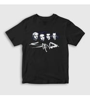 Presmono Unisex Çocuk Siyah Band Staind T-Shirt 429542tt