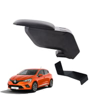 Renault Clio 5 2021 Delmesiz Çelik Ayaklı Siyah Kolçak Kol Dayama