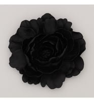Lotus Dekoratif Çiçek Siyah