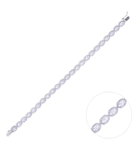 Nusnus Kadın Taşlı Gümüş Bileklik ZRK 2160 10.8 GR