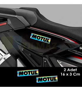Motul Hologram Oto Sticker Motosiklet Cam Araba Yapıştırma Çıkartma Aksesuar Modifiye Etiket 16x3 Cm