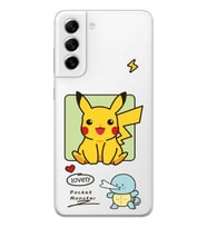 Samsung Galaxy S22 Uyumlu Pokemon Pikachu Tasarımlı Şeffaf Telefon Kılıfı