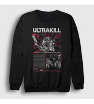 Presmono Unisex Siyah Poster V1 Ultrakill Sweatshirt 529191tt
