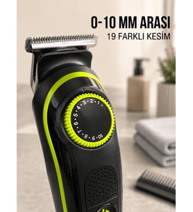 5'i 1 Arada Erkek Tıraş Makinesi Hassas Kesim Sıfır Tıraş ve Sakal Bakım Seti