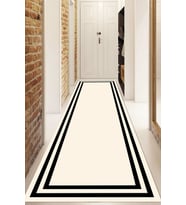 Dijital Baskılı Kaymaz Taban Yıkanabilir Modern Yolluk Ve Koridor Halısı NDU-SD-537 (Krem)