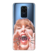 Xiaomi Redmi NOTE 9 Uyumlu Taylor Swift Tasarımlı Şeffaf Telefon Kılıfı