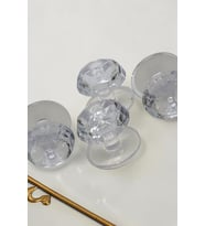 4 Adet Şeffaf Kristal Başlıklı Kendinden Yapışkanlı Çekmece Kulpu Mini