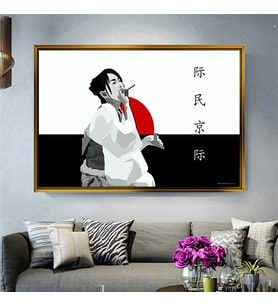 Altın Çerçeveli dekoratif tablo a228 (Gold)