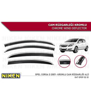 Opel Corsa D Cam Rüzgarlığı Kromlu 2007 / 2015 Niken