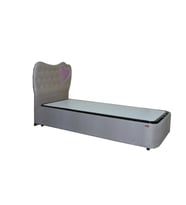 Baza Başlık 19701 Standart Kahve Model  Kalp başlık  90*190 cm El Yapım (Kahverengi)