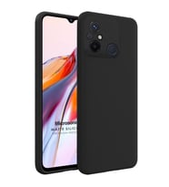 Microsonic Matte Silicone Xiaomi Redmi 12C Kılıf Siyah (Siyah)