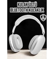 P9 Plus Kablosuz Kulak Üstü Bluetooth Kulaklık Beyaz Yüksek Ses Kaliteli