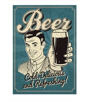 Bira Temalı Mdf Tablo
