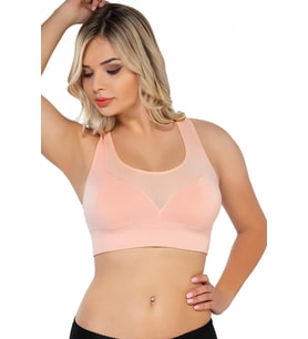 PUDRA  MI Emay 4027 Seamless Tül Pedli Toparlayıcı Büstiyer