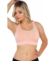 PUDRA  MI Emay 4027 Seamless Tül Pedli Toparlayıcı Büstiyer